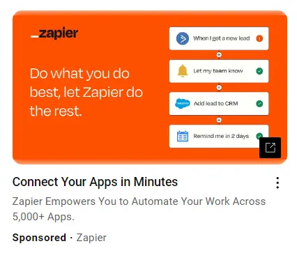 Zapier’s YouTube ad