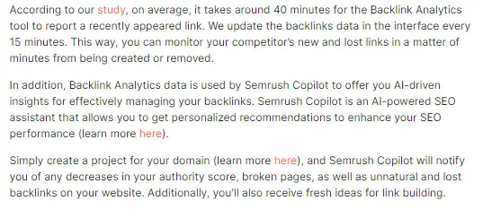 Semrush interlinking 