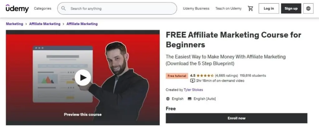 Affiliate Marketing Course Udemy