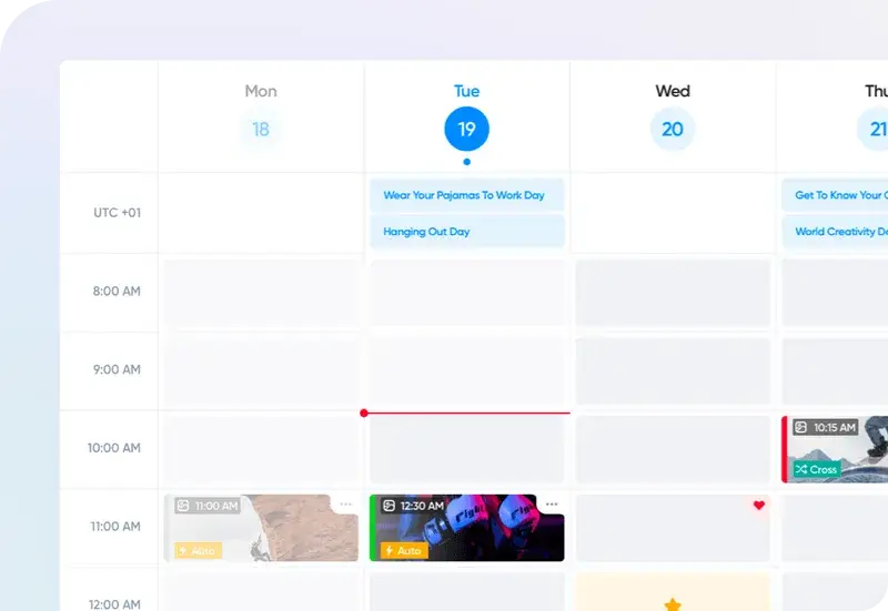 content calendar Iconosquare
