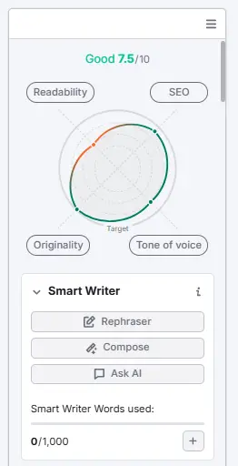 SEO writing assistant 