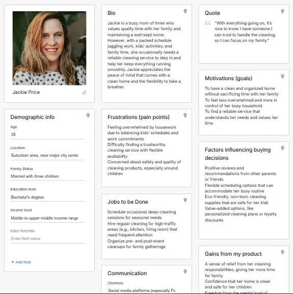 Buyer persona template 