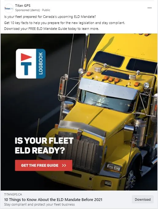 Titan GPS Facebook Ads Campaign