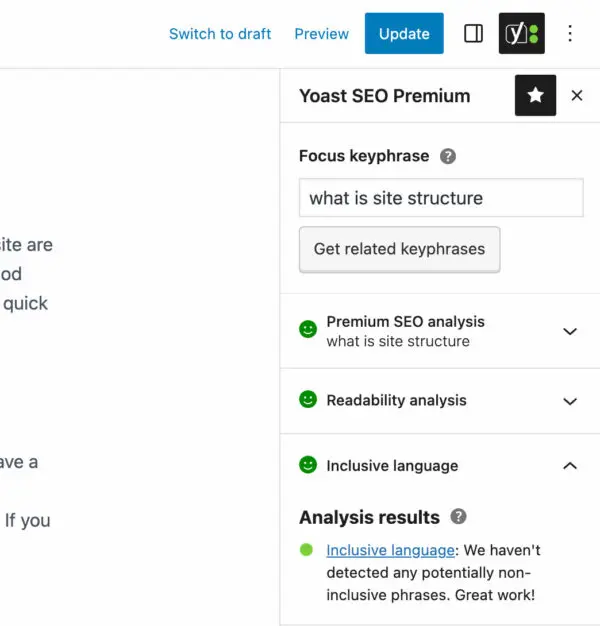 Yoast SEO features