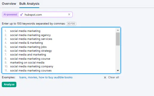 Keyword Overview