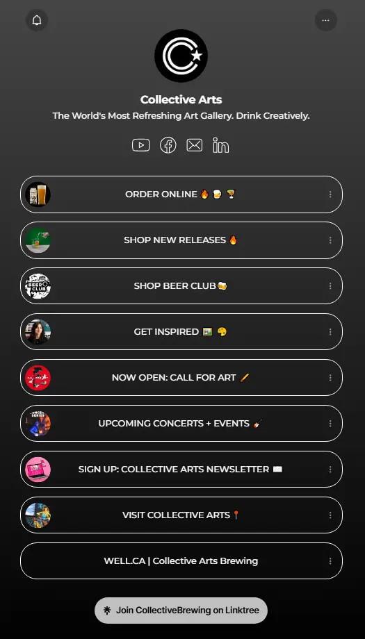 Collective Arts Brew Link in Bio
