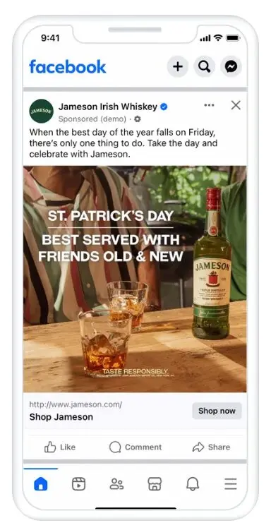 Jameson's Meta Ads
