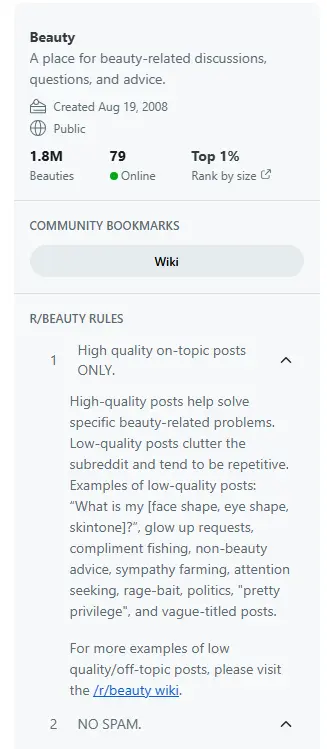 Subreddit Rules