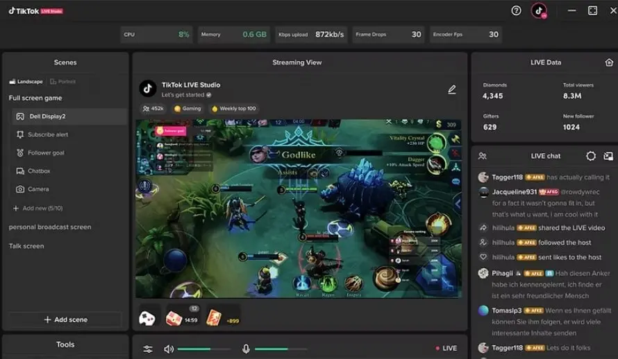 TikTok LIVE Studio