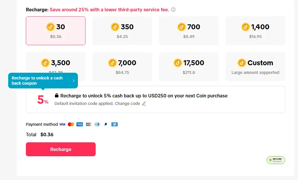 TikTok Coins