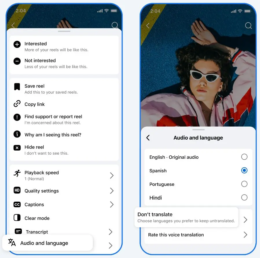 Meta AI Translation 2