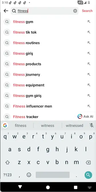 TikTok Search Results