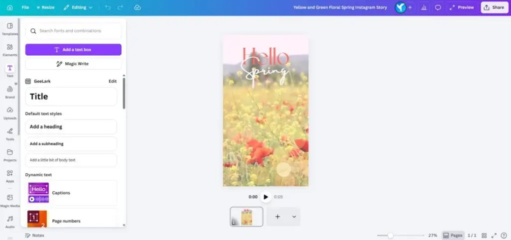 Canva Graphics Design Tool