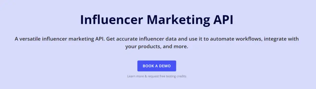 Influencer Marketing API