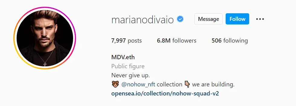 Mariano Di Vaio is a model, blogger, actor - Fashion Influencer