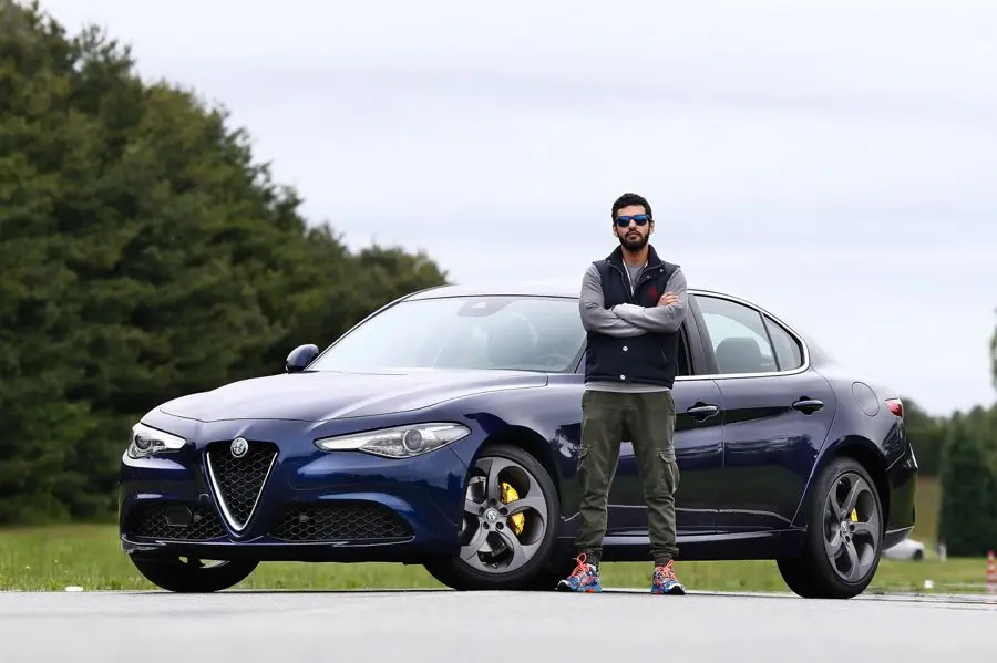 Mahmoud Kamal and alfa romeo