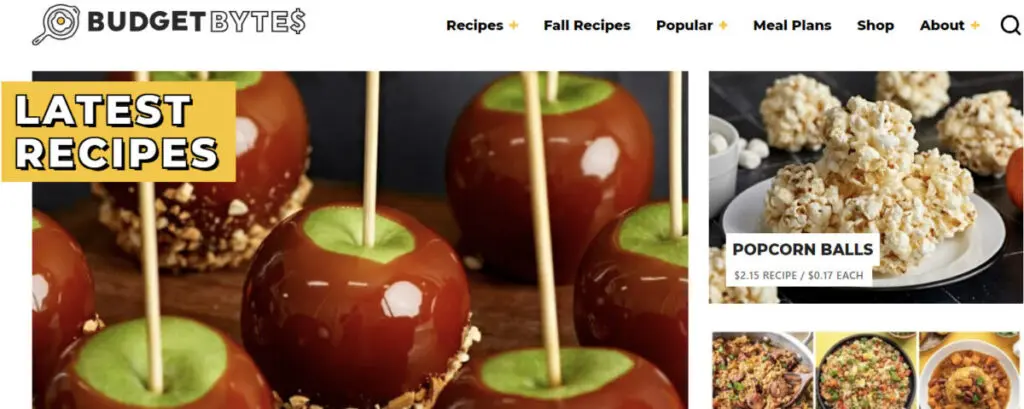 Budget Bytes delicious recipes blog