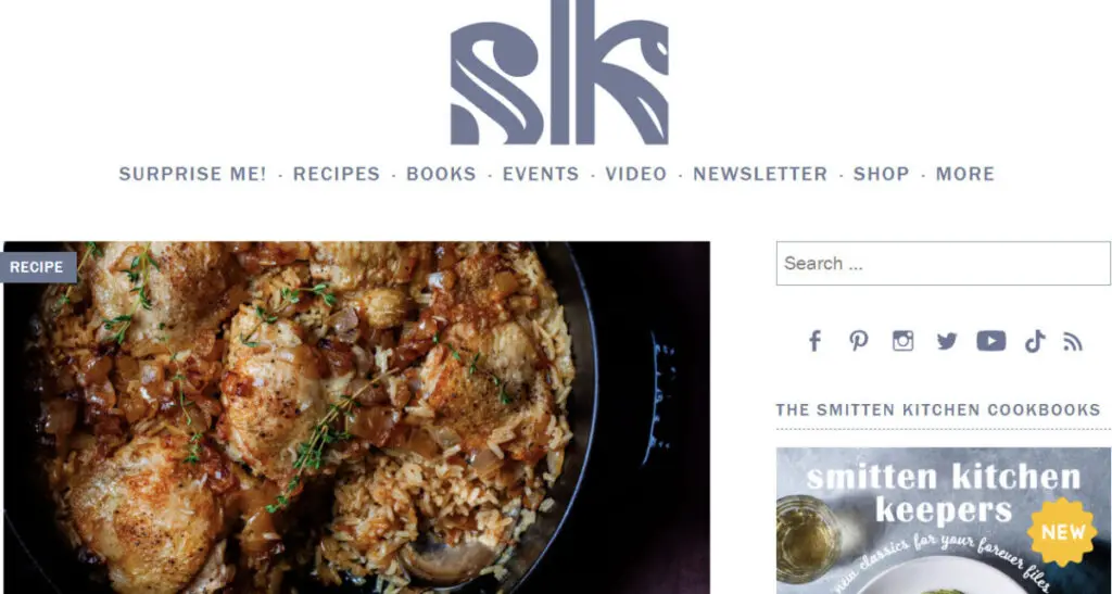 Smitten Kitchen food blog