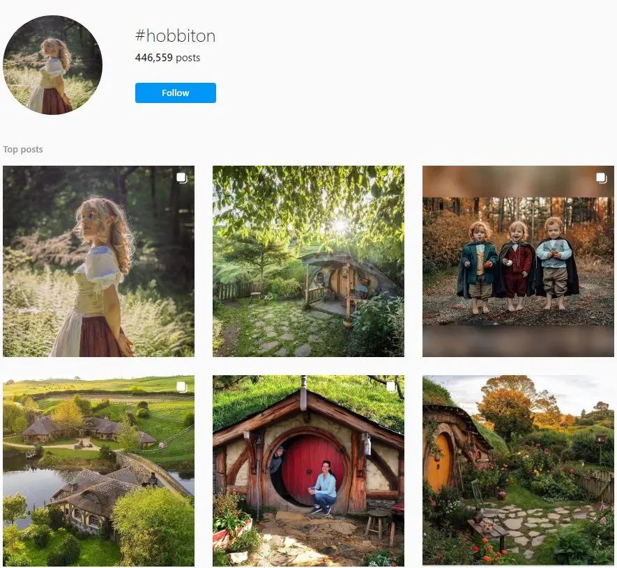 #hobbiton Highly Specific Hashtags Using Instagram Hashtags