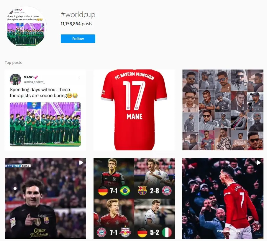 Event Hashtags #worldcup Guide on Using Instagram Hashtags