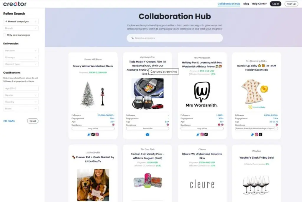Creator.co Collab Hub