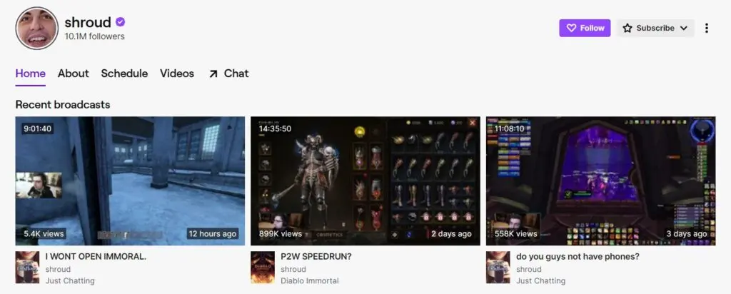 Shroud, aka Michael Grzesiek, is a Canadian streamer