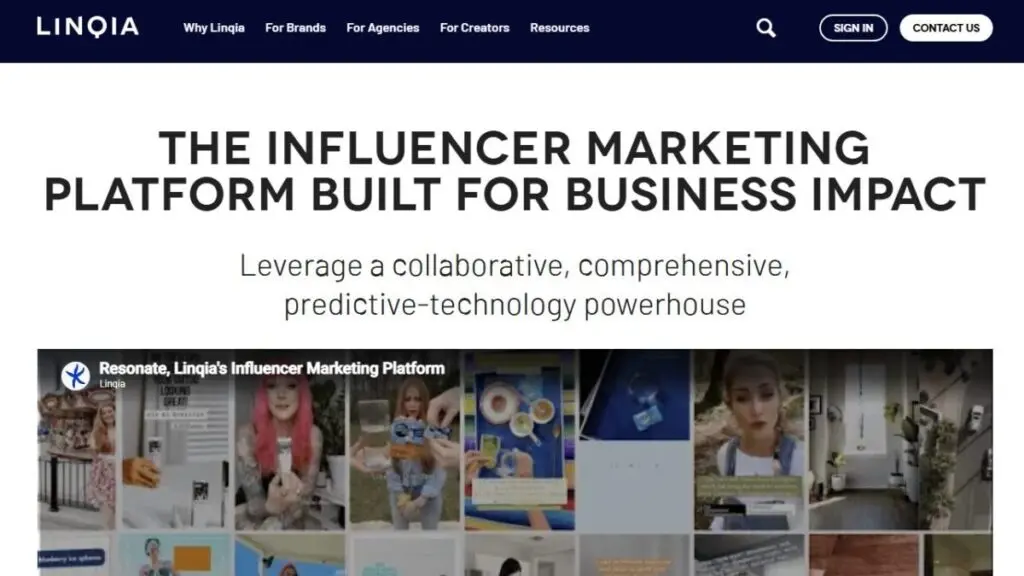 Linqia Influencer Marketing Platform