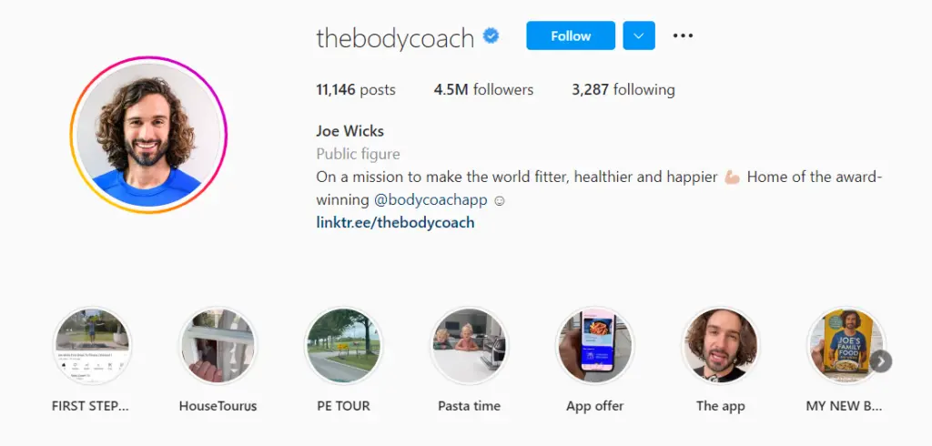 Joe Wicks (@thebodycoach) • Instagram