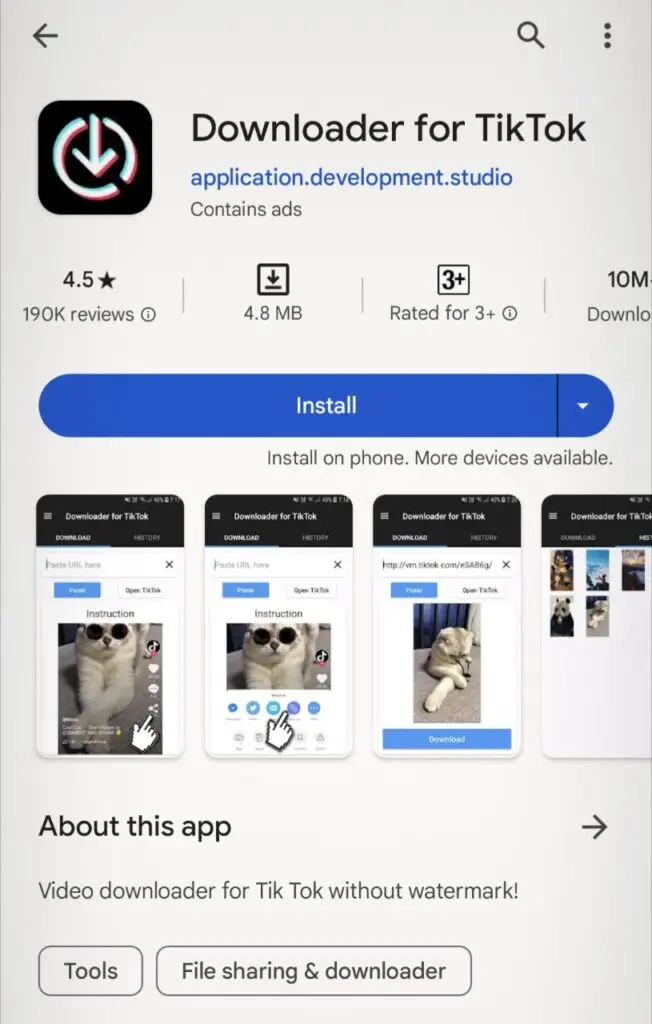 tiktok video downloader android