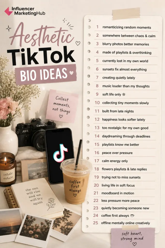 Aesthetic TikTok Bio Ideas