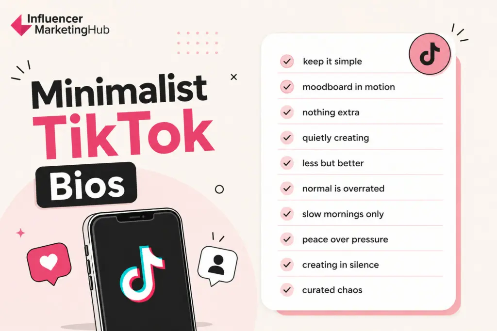 Minimalist TikTok Bios