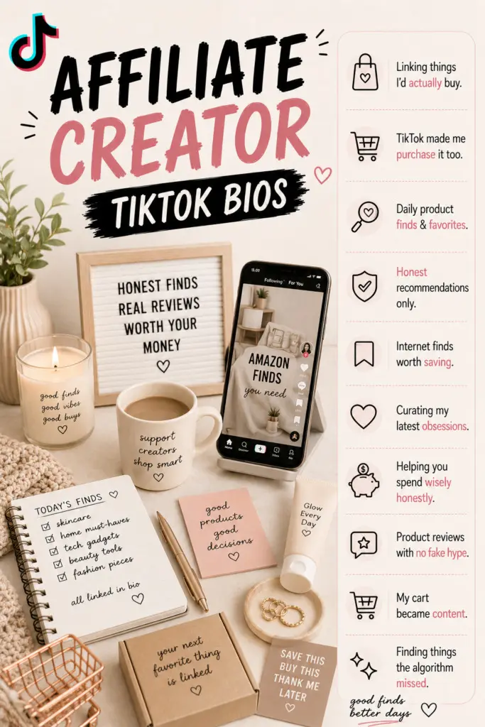 Affiliate Creator TikTok Bios