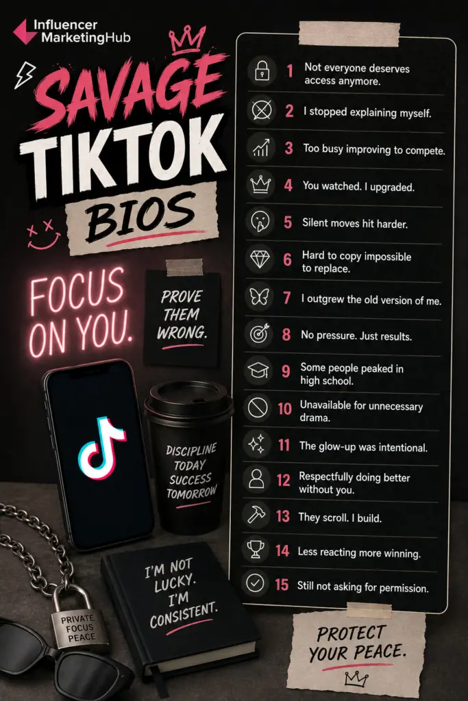 Savage TikTok Bios