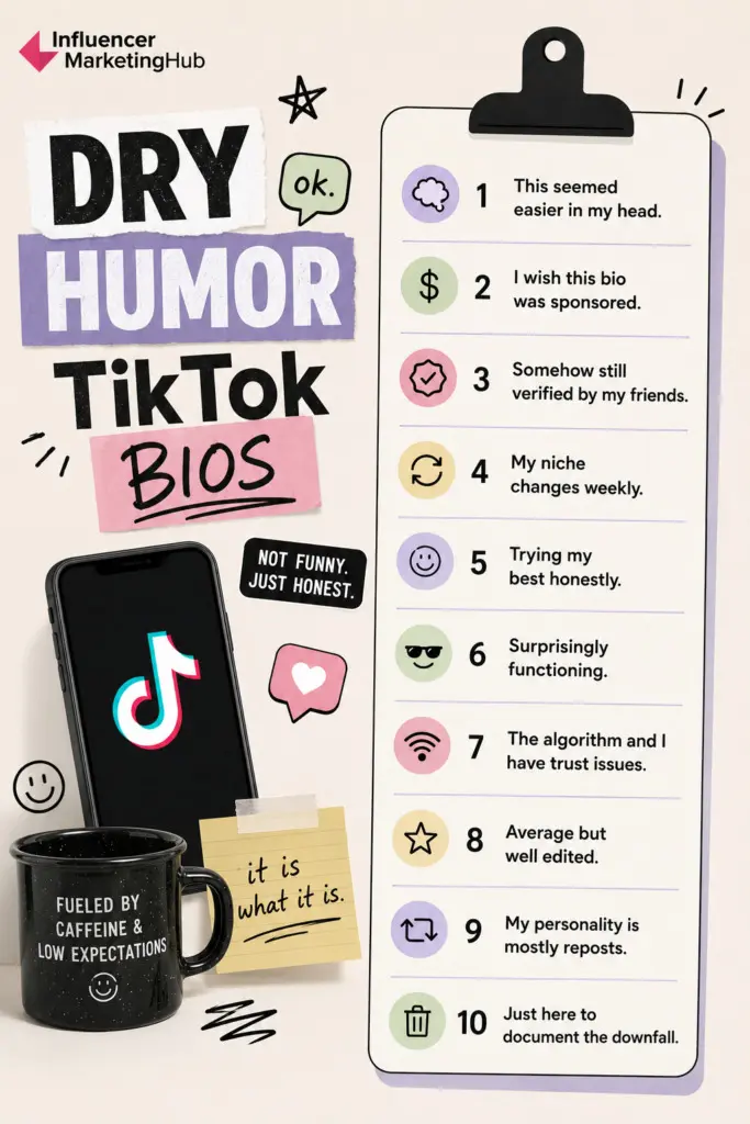 Dry Humor TikTok Bios