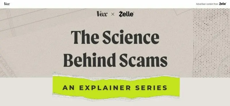 Zelle and Vox Media content