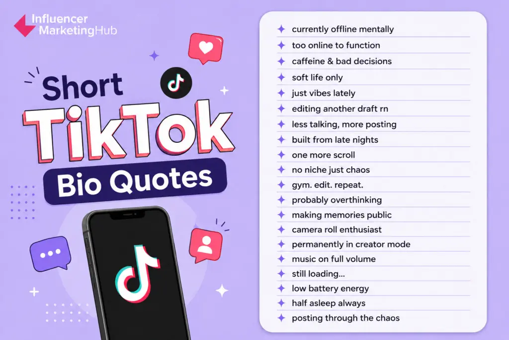 Short TikTok Bio Quotes