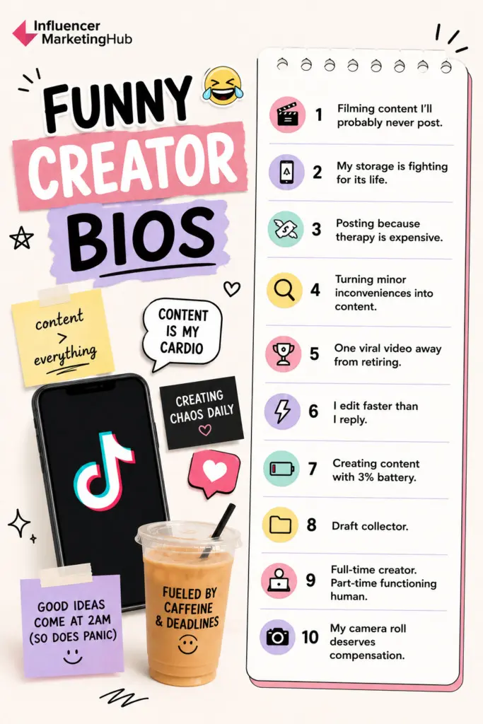Funny Creator TikTok Bios