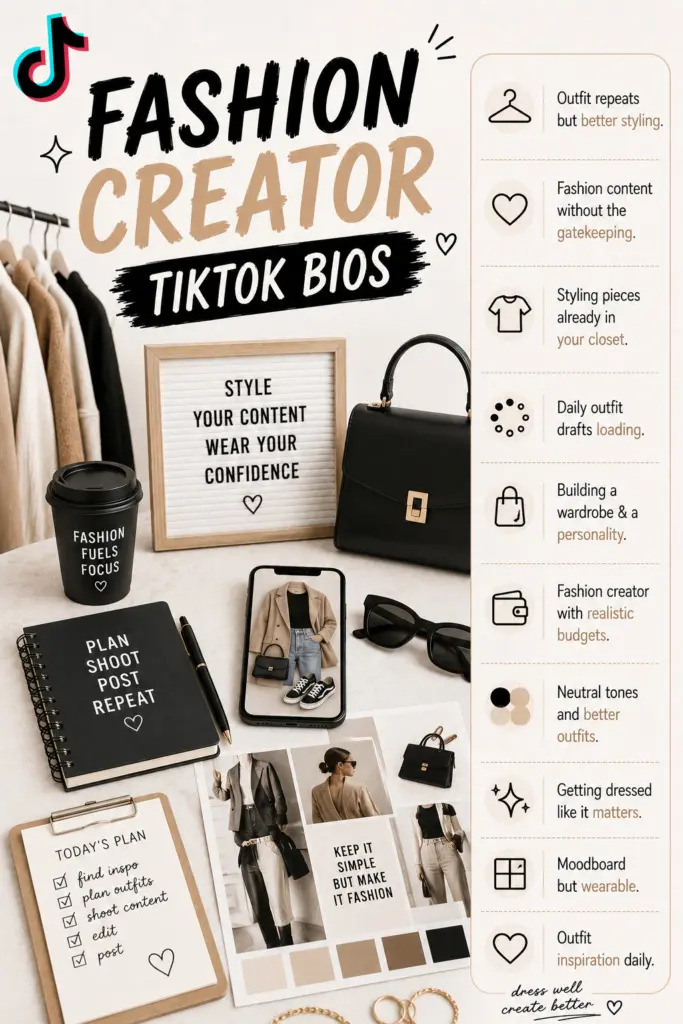 Fashion Creator TikTok Bios