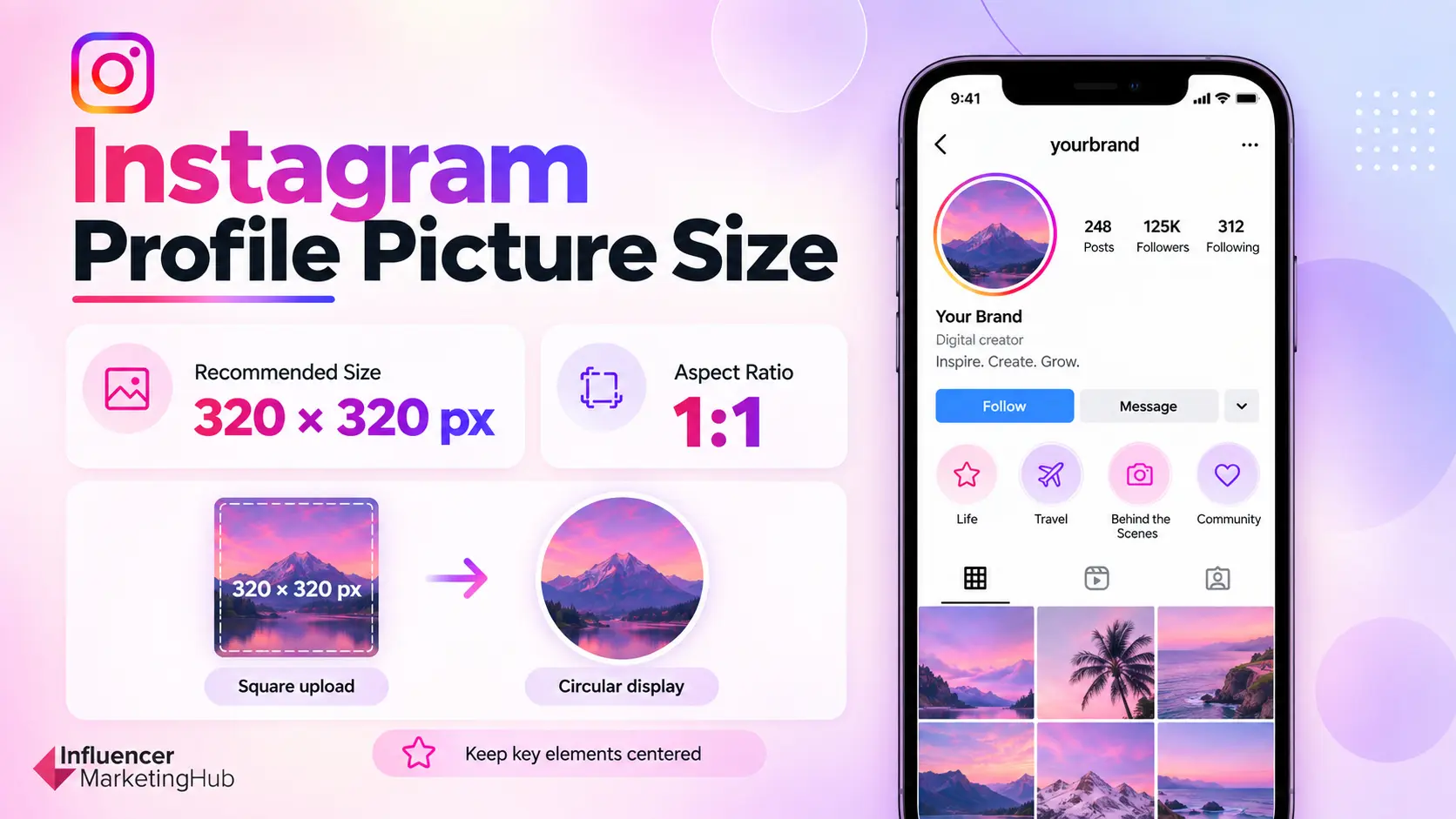 Instagram Profile Picture Size