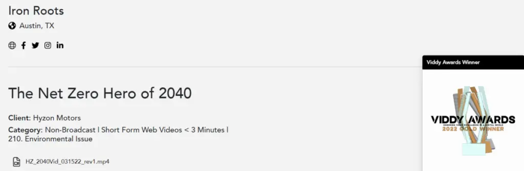 Hyzon Motors / Iron Roots