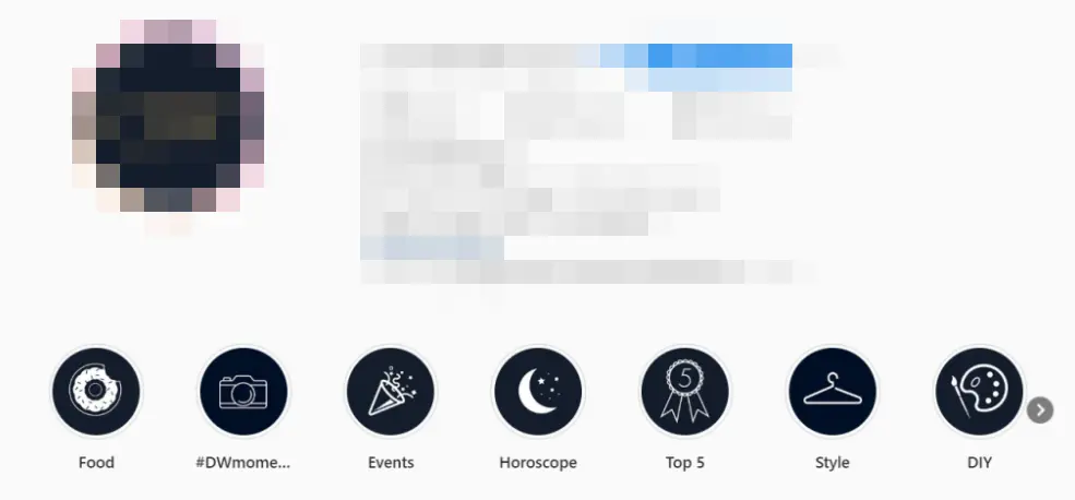 Daniel Wellington Instagram Highlights example