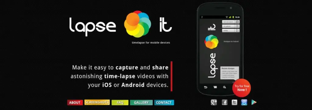 Lapse It • Home • Time Lapse for mobile