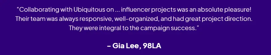 Ubiquitous Testimonial