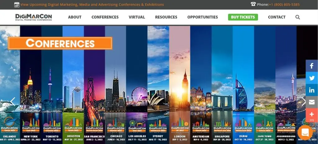 DigiMarCon digital marketing media and advertising conference