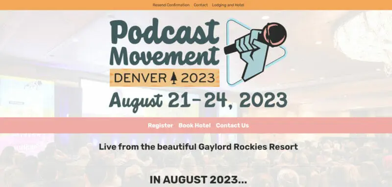 Register for Evolutions by Podcast Movement