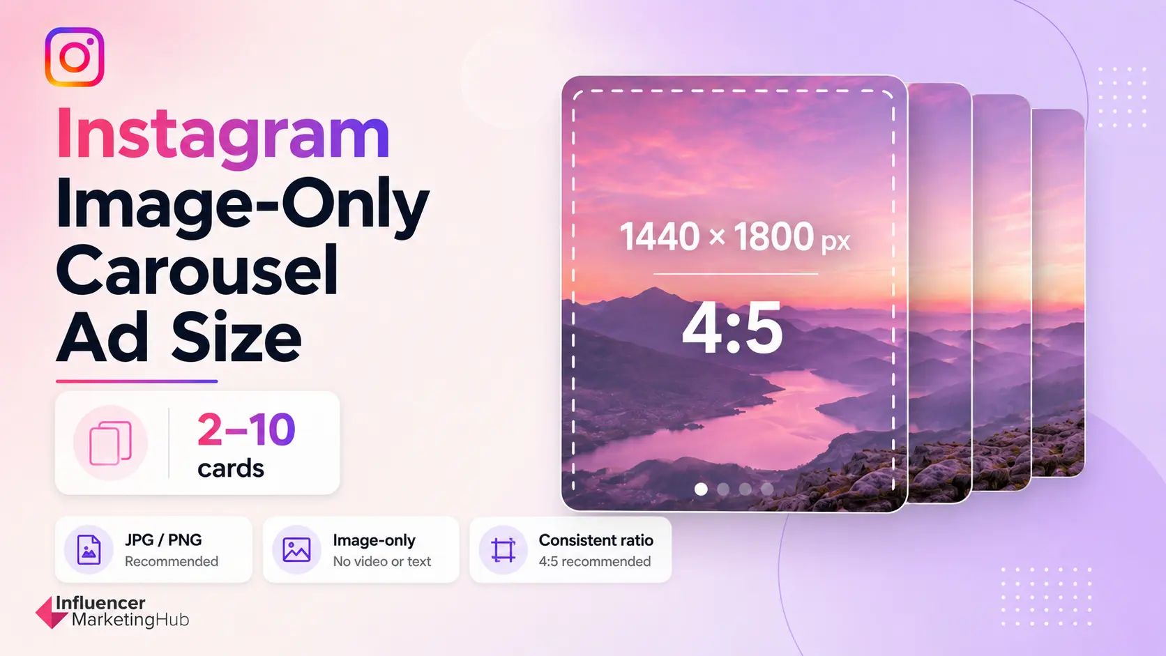 Image-Only Instagram Carousel Ad Size