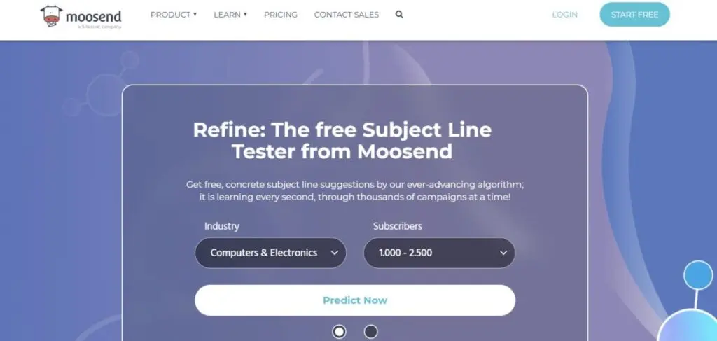 Subject Line Tester / Moosend