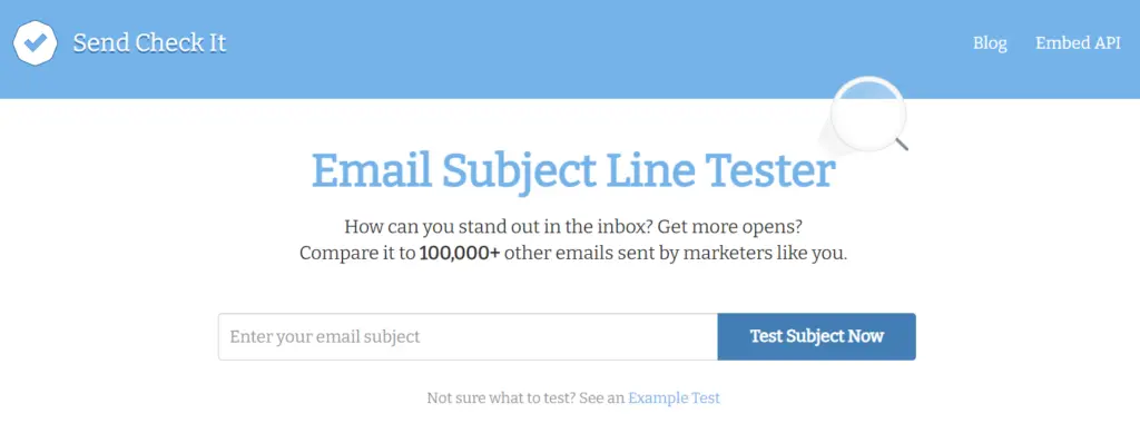 Email Subject Line Tester Send Check It