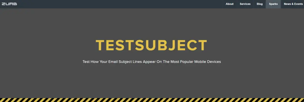 Test Subject Email Line Tester
