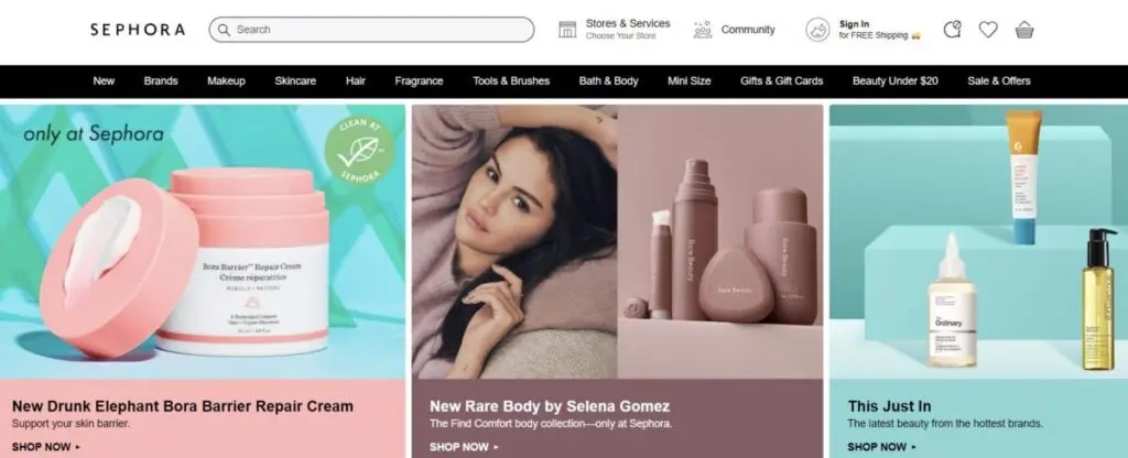 Sephora’s newsletter